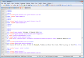 Notepad++ HTML edit